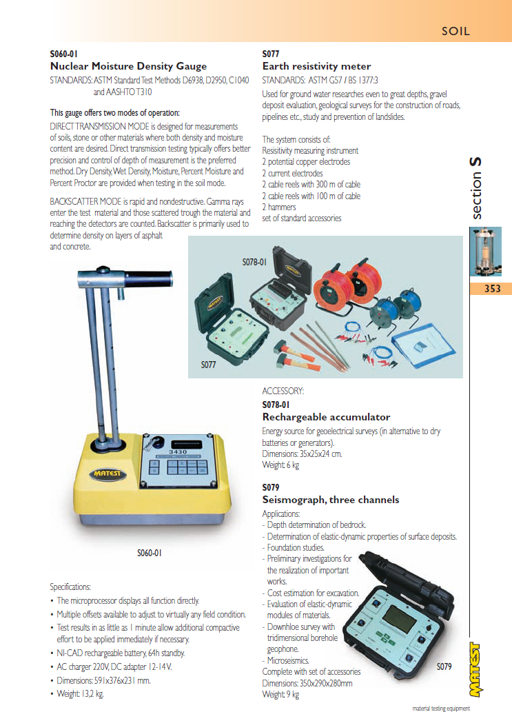 Matest laboriseadmete tootekataloog, lk 353