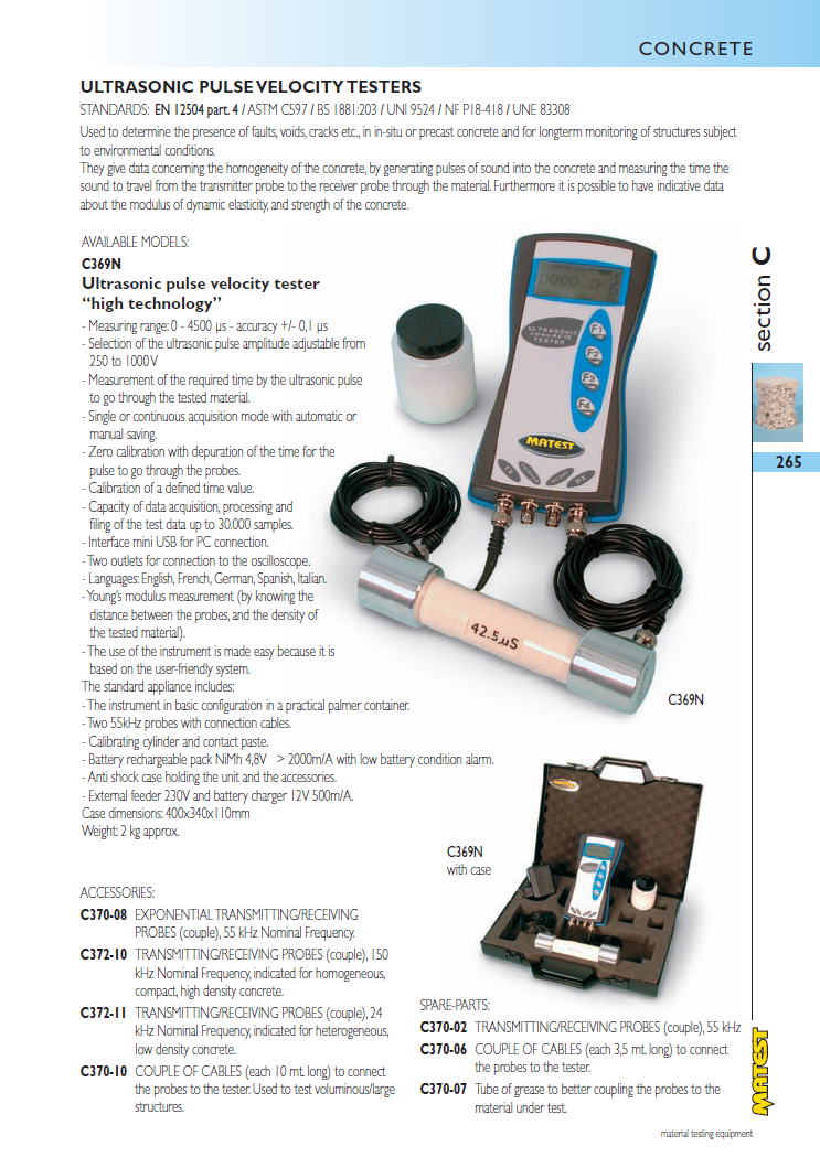 Matest laboriseadmete tootekataloog, lk 265