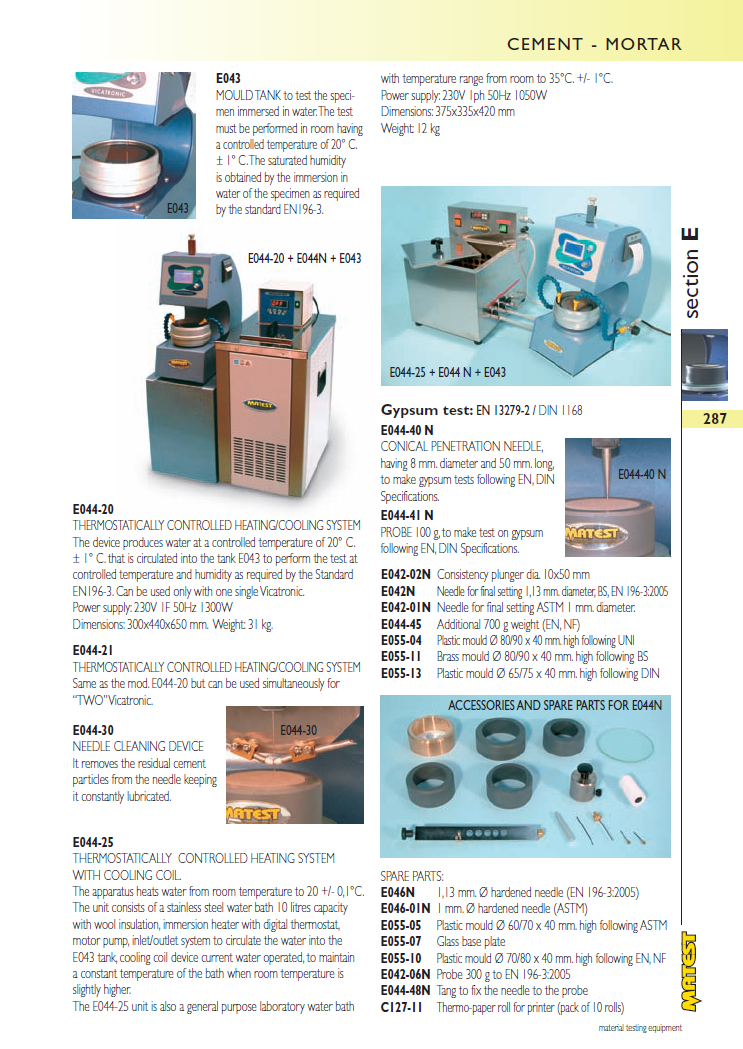 Matest laboriseadmete tootekataloog, lk 287