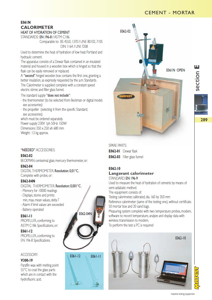 Matest laboriseadmete tootekataloog, lk 289