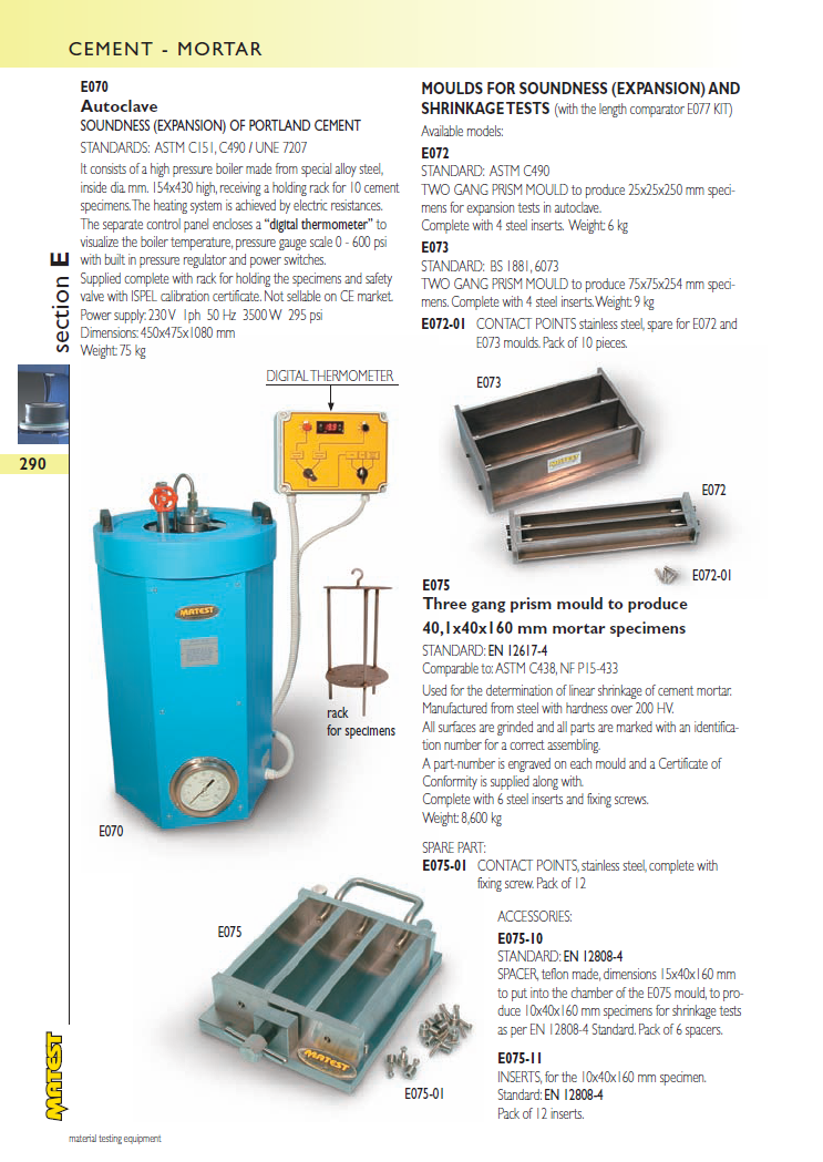 Matest laboriseadmete tootekataloog, lk 290