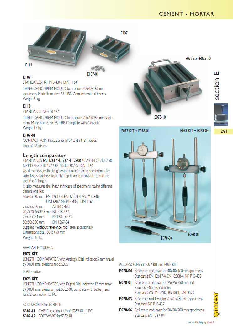 Matest laboriseadmete tootekataloog, lk 291
